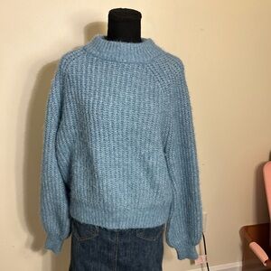 Universal Thread Light Blue Mock Neck Knit Sweater
